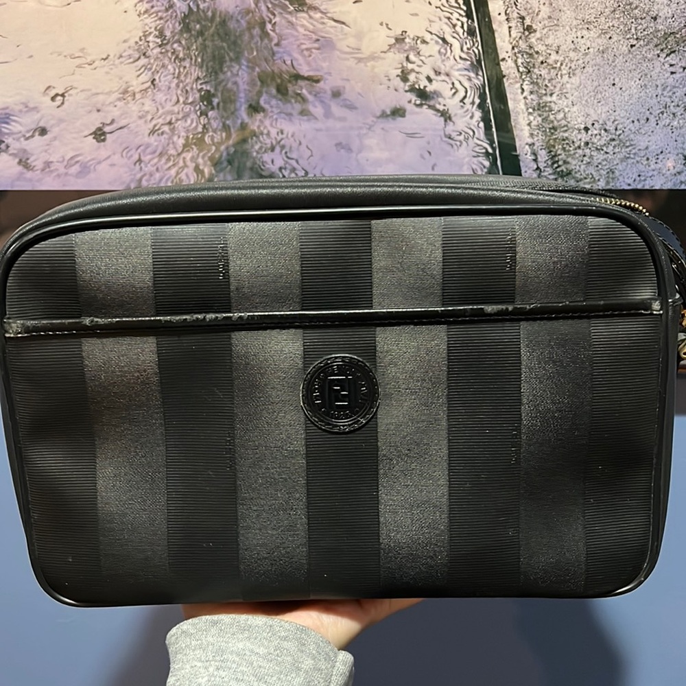 Fendi Large Pequin Shoulder Bag